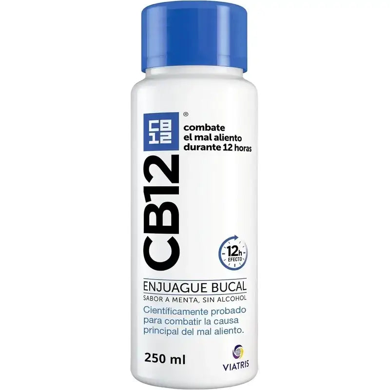 Cb12 Mint Στοματικό διάλυμα κατά της κακοσμίας με γεύση μέντας, 2×250 ml