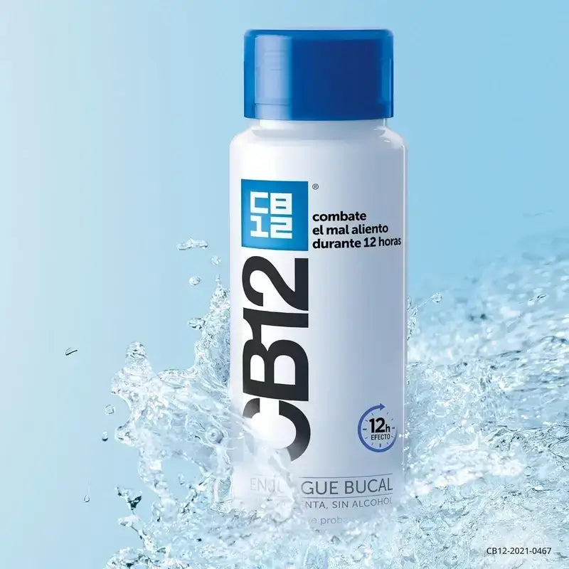 Cb12 Mint Στοματικό διάλυμα κατά της κακοσμίας με γεύση μέντας, 2×250 ml