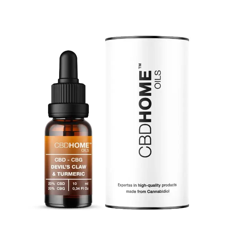 CBD HOME Λάδι CBD 20% + CBG 20% + Αρπαγόφυτο + Κουρκούμη, 10 ml