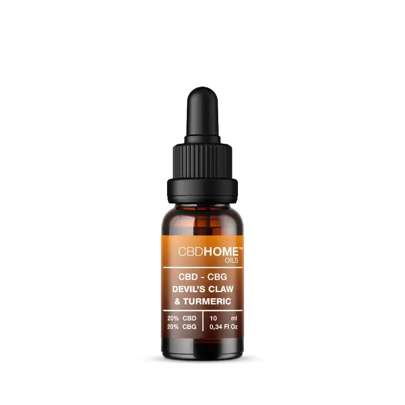 CBD HOME Λάδι CBD 20% + CBG 20% + Αρπαγόφυτο + Κουρκούμη, 10 ml