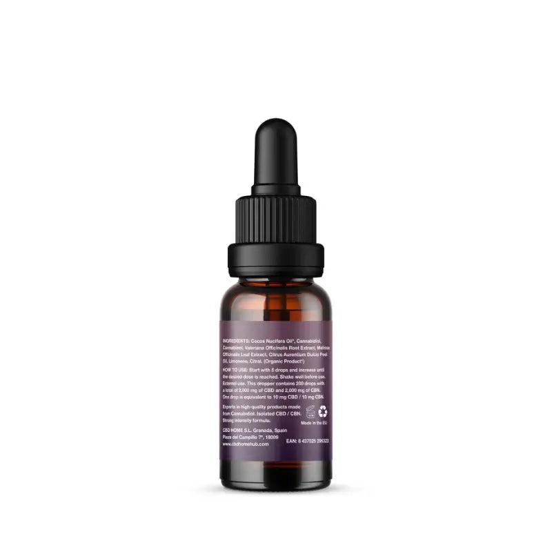 CBD HOME Λάδι CBD + CBN + Μελισσόχορτο + Βαλεριάνα, 10 ml