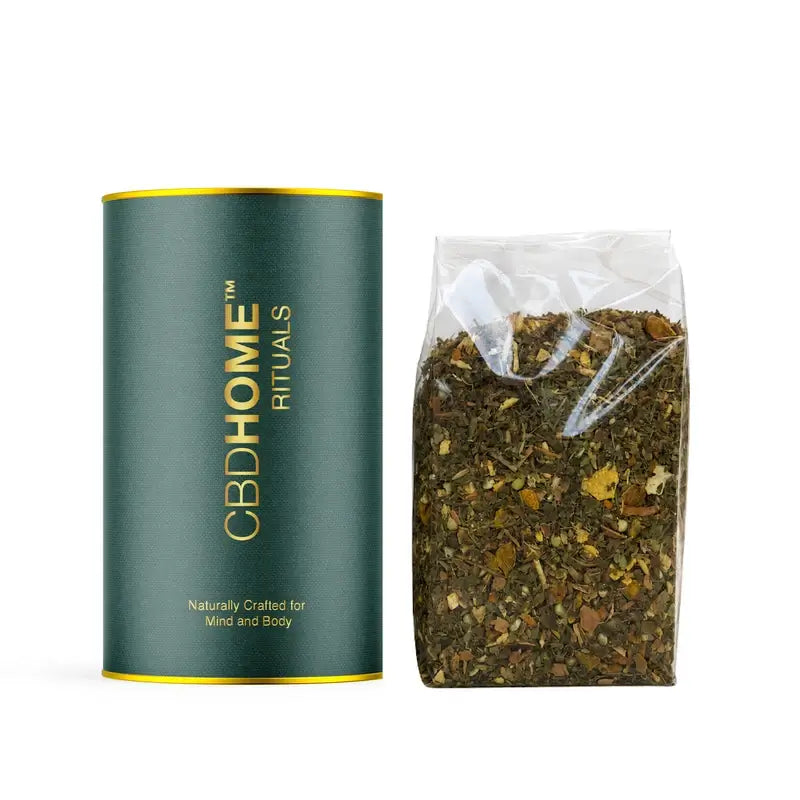 CBD HOME - Τσάι με κάνναβη, τζίντζερ και κουρκούμη - 100 g