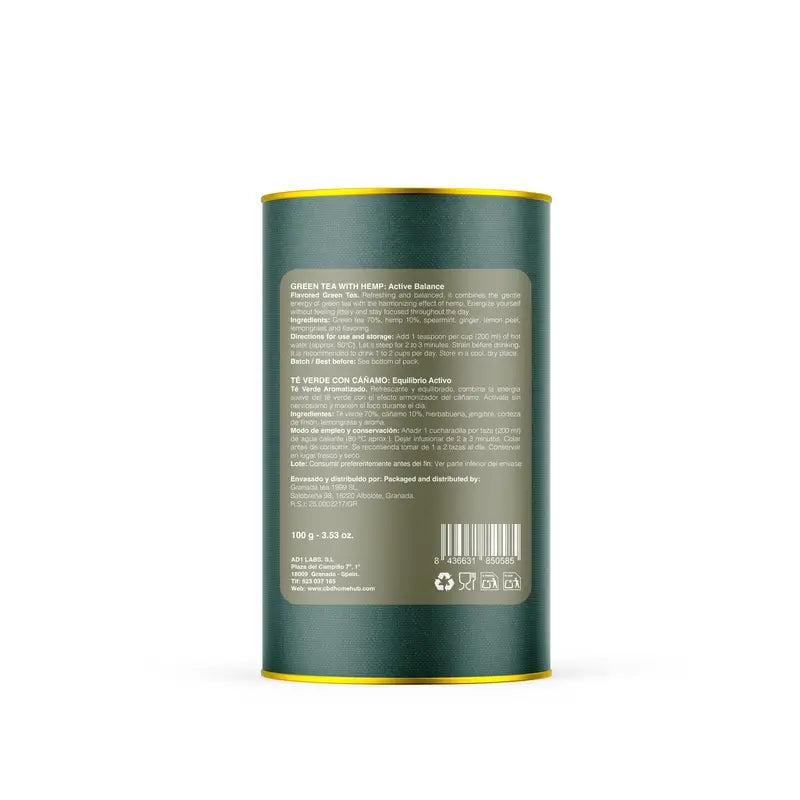 CBD HOME - Πράσινο τσάι και κάνναβη - 100 g