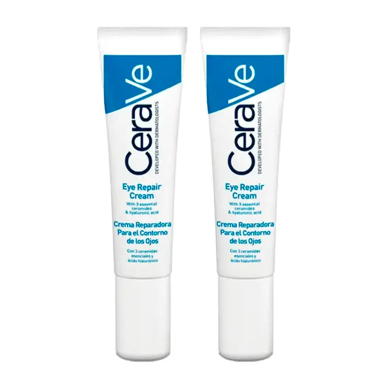 Cerave Duplo Επανόρθωτική Κρέμα για την Περιοχή των Ματιών, 2X14 ml