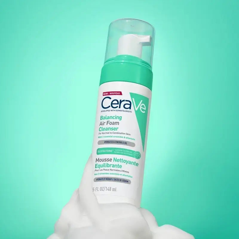 CeraVe Καθαριστικό Air Foam για την αποκατάσταση της ισορροπίας, Συσκευασία 2 x 148 ml