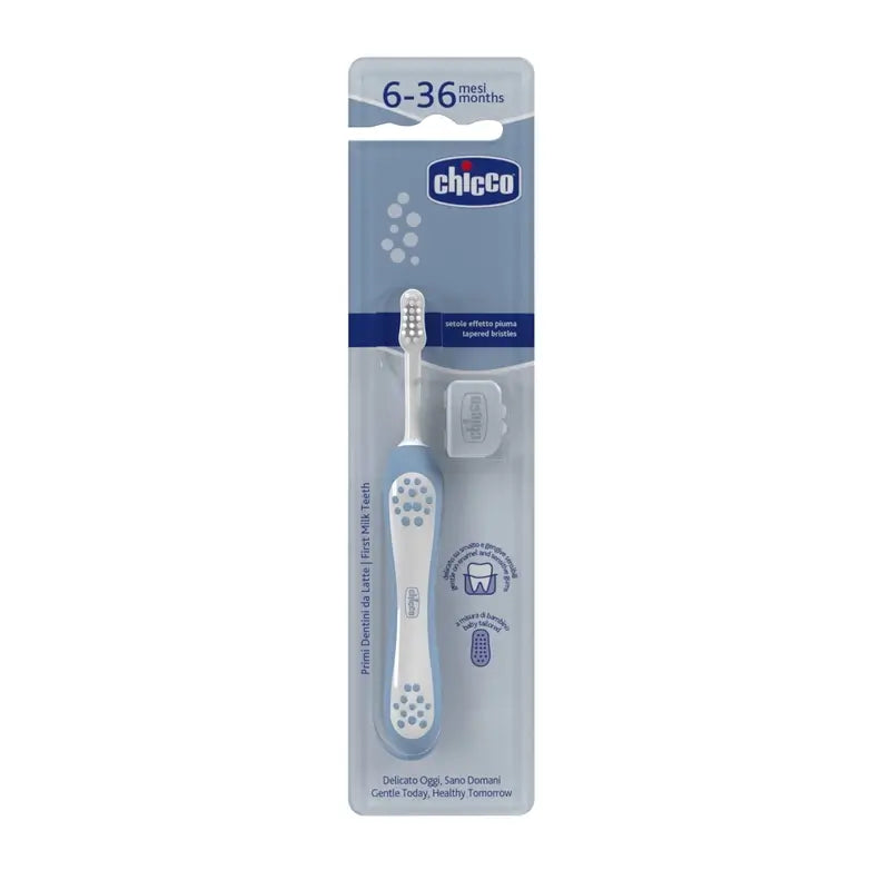 Chicco Blue Toothbrush 6M-36M