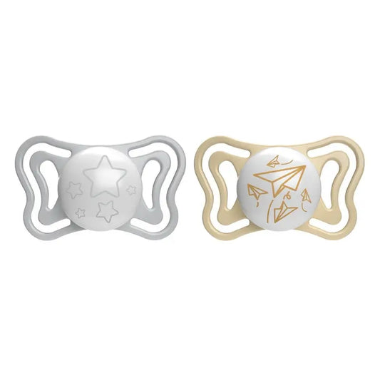 Chicco Πιπίλα Physio Light με φωτισμό, από σιλικόνη, 6-16 μηνών, 2 τεμάχια 