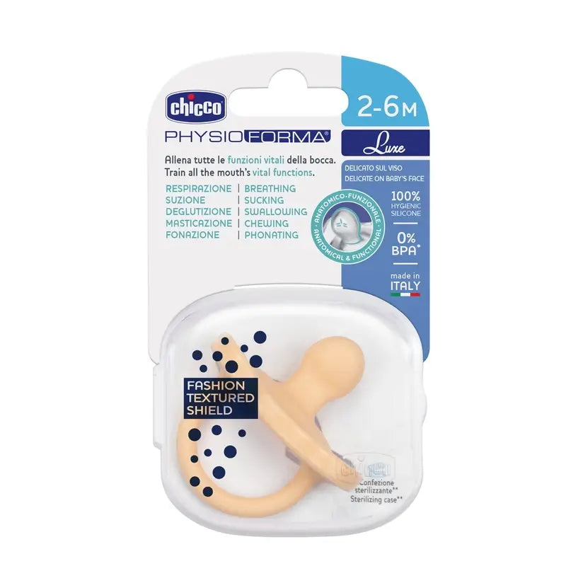 Chicco Πιπίλα Physioforma Luxe 2-6 μηνών 1 τεμάχιο Πορτοκαλί 