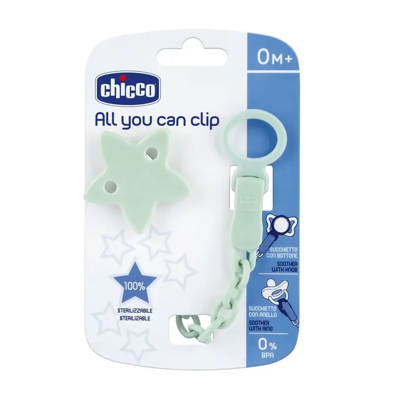 Chicco Κλιπ για πιπίλα «Αστέρι» 