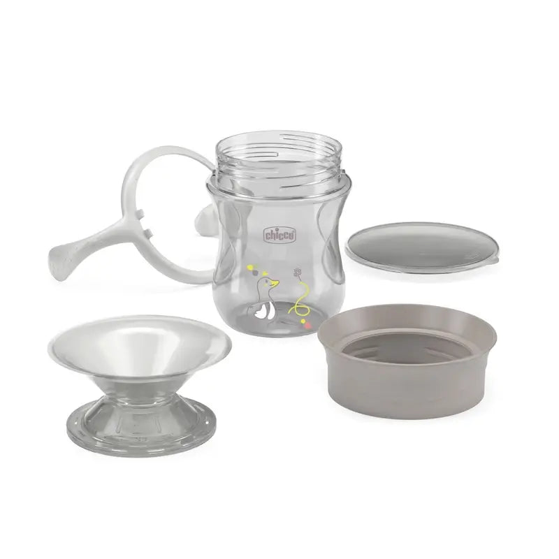 Chicco Ποτήρι Perfect5 360 12M+ Γκρι 200 ml 