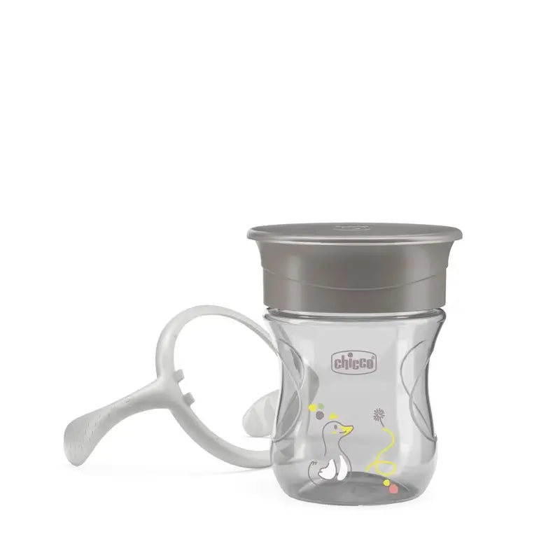 Chicco Ποτήρι Perfect5 360 12M+ Γκρι 200 ml 