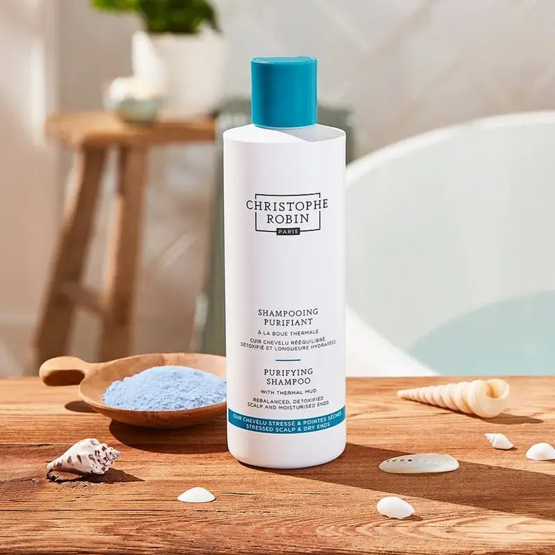 Christophe Robin Σαμπουάν Καθαριστικό με Θερμική Λάσπη, 250 ml