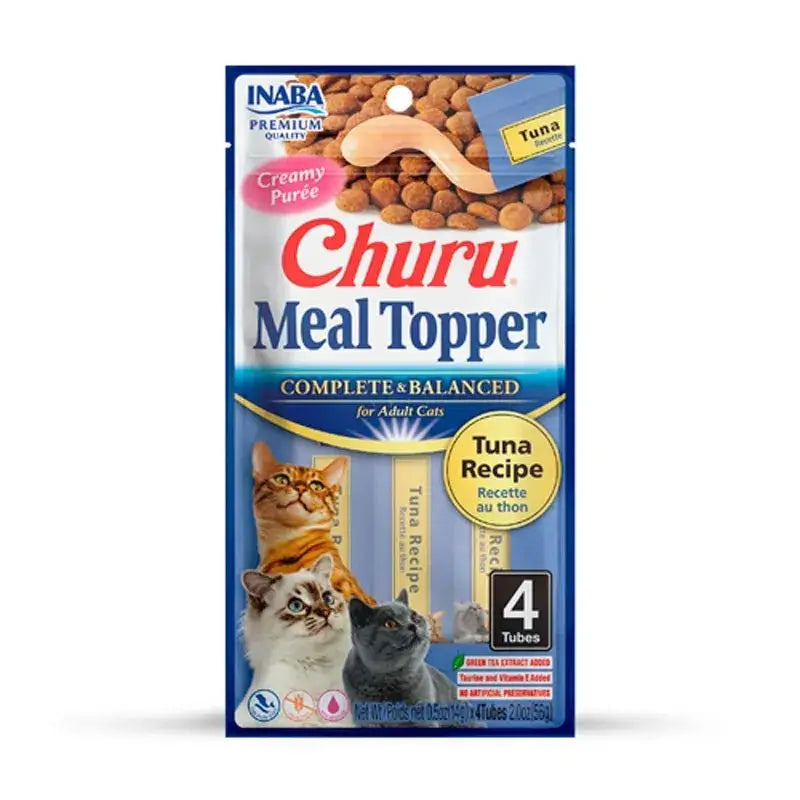 Churu Meal Topper Cat Food Topping – Tuna and Scallop Recipe, 12 x 56 g