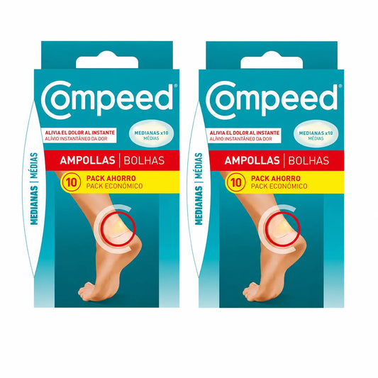 Compeed Μεσαίου μεγέθους επιθέματα για φουσκάλες, 10 τεμάχια, Συσκευασία 2