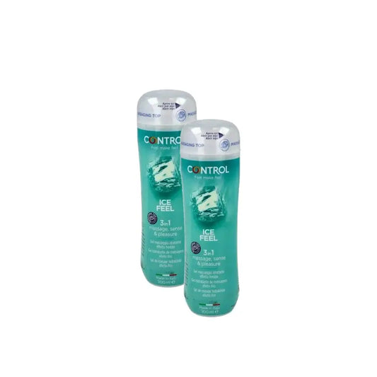 Control Ice Feel Gel για μασάζ 200 ml, συσκευασία 2 τεμαχίων