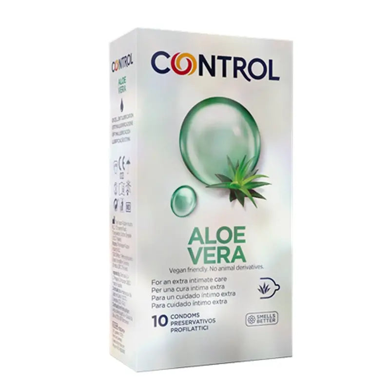 Control Me&V Προφυλακτικά με αλόη βέρα, 10 τεμάχια