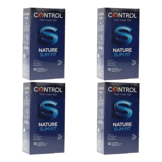 Προφυλακτικά Control Nature Slim Fit 12 τεμ., συσκευασία των 4