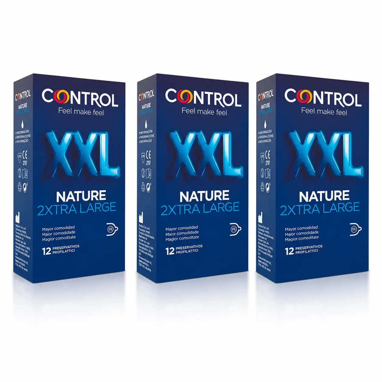 Control Nature XXL, 12 τεμάχια, συσκευασία των 3