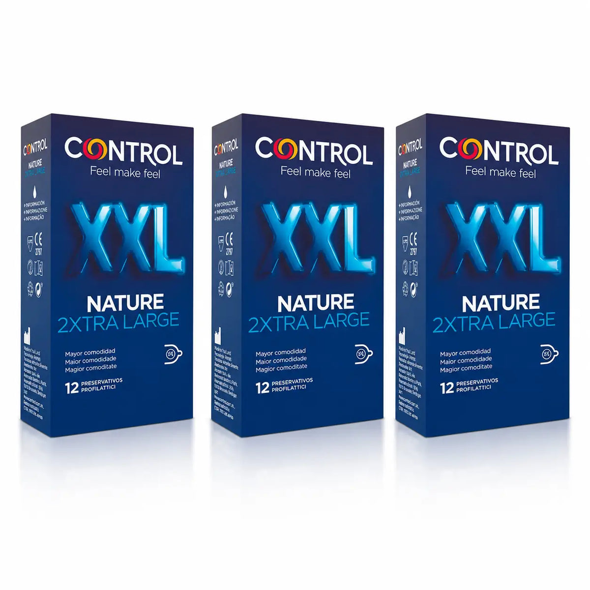 Control Nature XXL, 12 τεμάχια, συσκευασία των 3