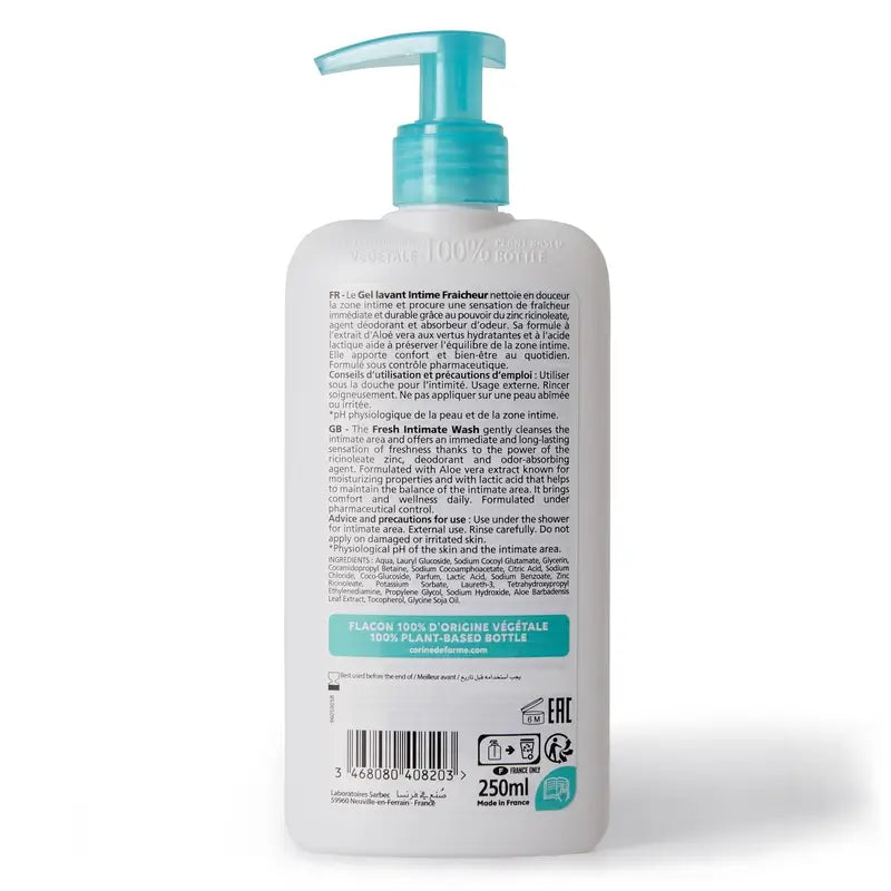 Corine De Farme Gel για την προσωπική υγιεινή Fresh, 250 ml