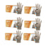 Cuatrogasa Clear Vinyl Powder Free Gloves Size M, 6X100 Units