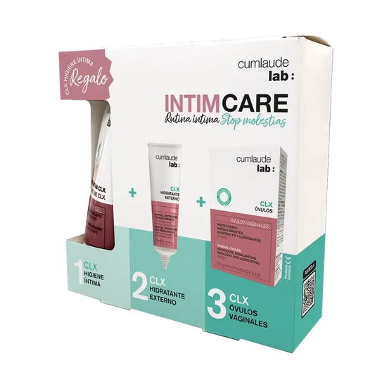 Cumlaude Lab Pack Stop Molestias Clx Εξωτερική Ενυδατική Κρέμα 30 ml + Κολπικό Δισκίο Clx + Δώρο Προϊόν Εσωτερικής Υγιεινής 100 ml
