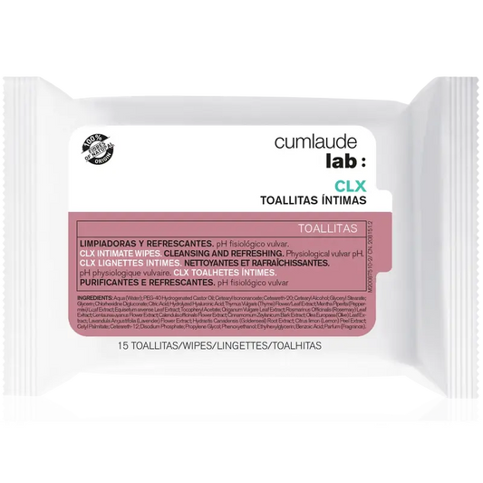 Cumlaude Lab Μαντηλάκια για την ευαίσθητη περιοχή Clx, 15 τεμ.