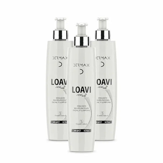 Dermax Loavi M2 Γαλάκτωμα Προσώπου και Σώματος, Συσκευασία 3 x 500 ml