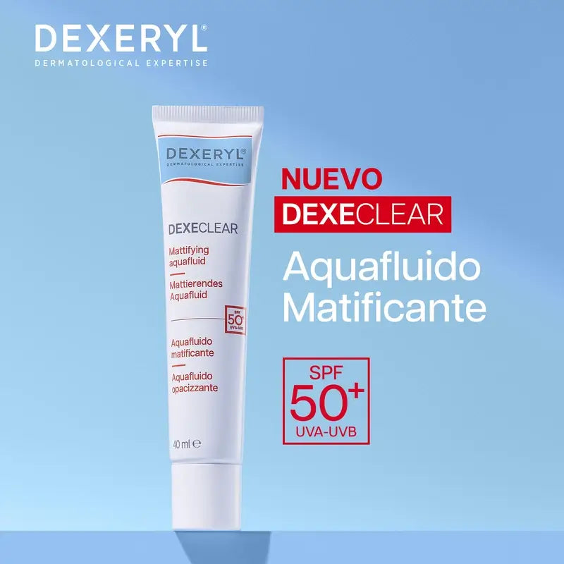 Dexeryl Dexeclear Aquafluido Matificante SPF50+, 40 ml