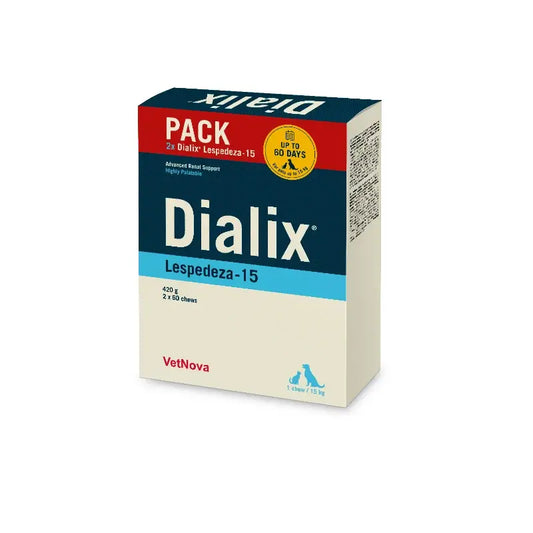 Dialix® Lespedeza - 15 διπλά πακέτα (2×60 μασώμενα δισκία), 120 τεμάχια