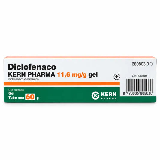 Δικλοφενάκο Kern Pharma 11,6 mg/g Δερματικό τζελ, 60 γρ.