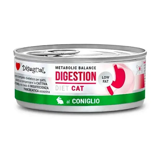 Disugual Diet Cat Digestion Χαμηλής περιεκτικότητας σε λιπαρά Κουνέλι 12X85Gr