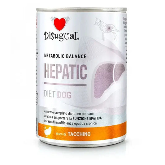 Disugual Diet Dog Hepatic (Για ηπατικά προβλήματα) με γαλοπούλα 6X400Gr