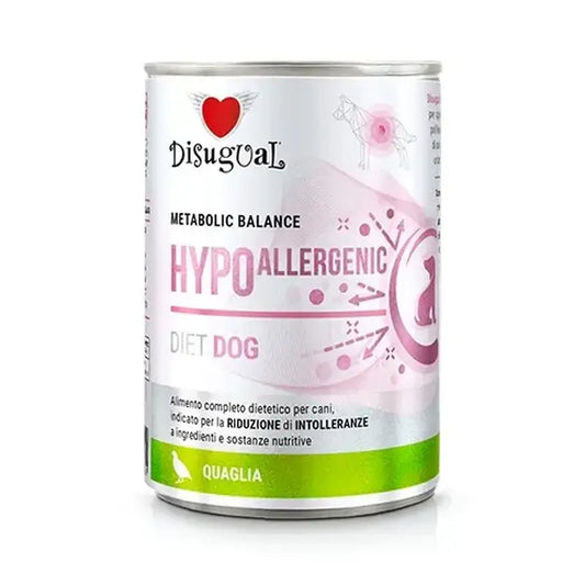 Disugual Diet Dog Υποαλλεργική Τροφή με Ορτύκια 6X400Gr