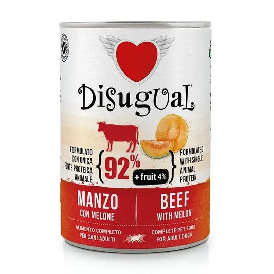 Disugual Fruit Dog Μοσχάρι και Πεπόνι 6X400 γρ.