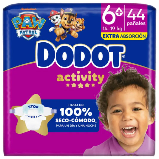 Dodot Activity Μέγεθος 6+ (+14 kg), 44 πάνες