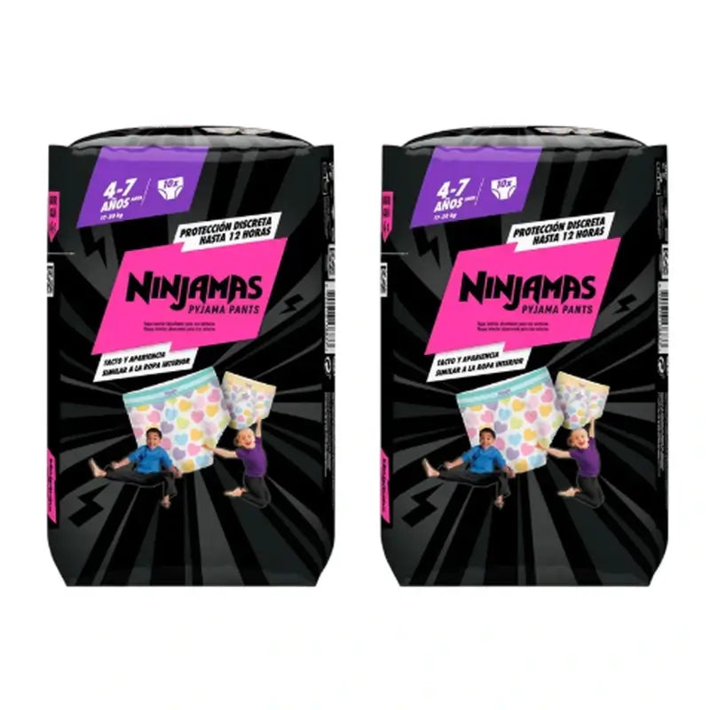 Dodot Ninjamas Size 7 Heart, 2X10 Nappies