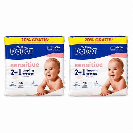 Dodot Μαντηλάκια Sensitive, 2x224 τεμάχια