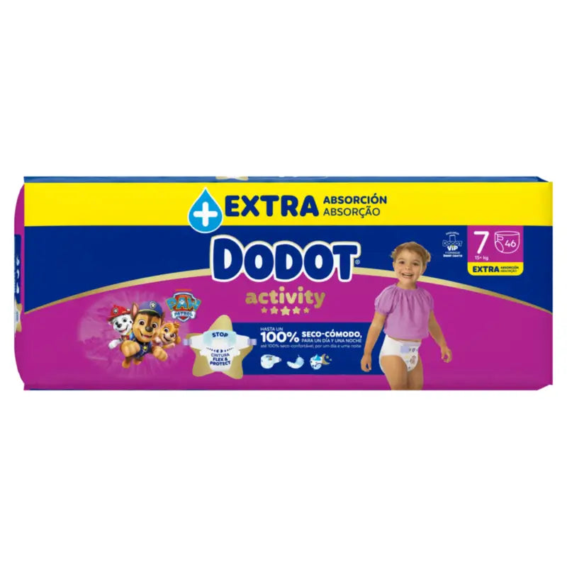 Dodot Activity Μέγεθος 7, 15 κιλά και άνω, 46 πάνες