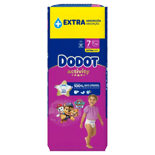 Dodot Activity Μέγεθος 7, 15 κιλά και άνω, 46 πάνες