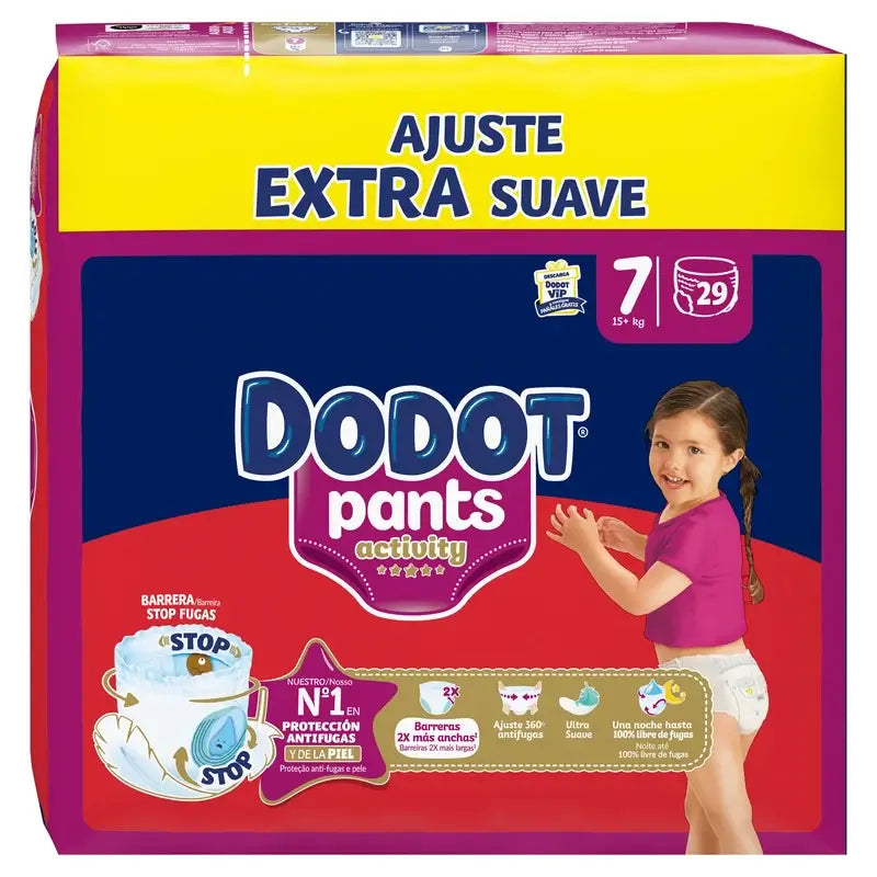 Dodot Activity Pants Πάνες-Σλιπ Μέγεθος 7, 15kg+, 29 πάνες