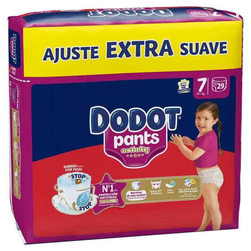 Dodot Activity Pants Πάνες-Σλιπ Μέγεθος 7, 15kg+, 29 πάνες