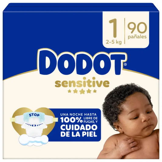 Dodot Sensitive Μέγεθος 1, 2kg-5kg, 90 πάνες