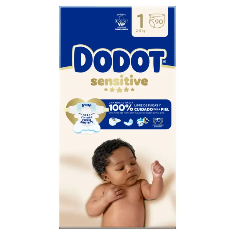 Dodot Sensitive Μέγεθος 1, 2kg-5kg, 90 πάνες