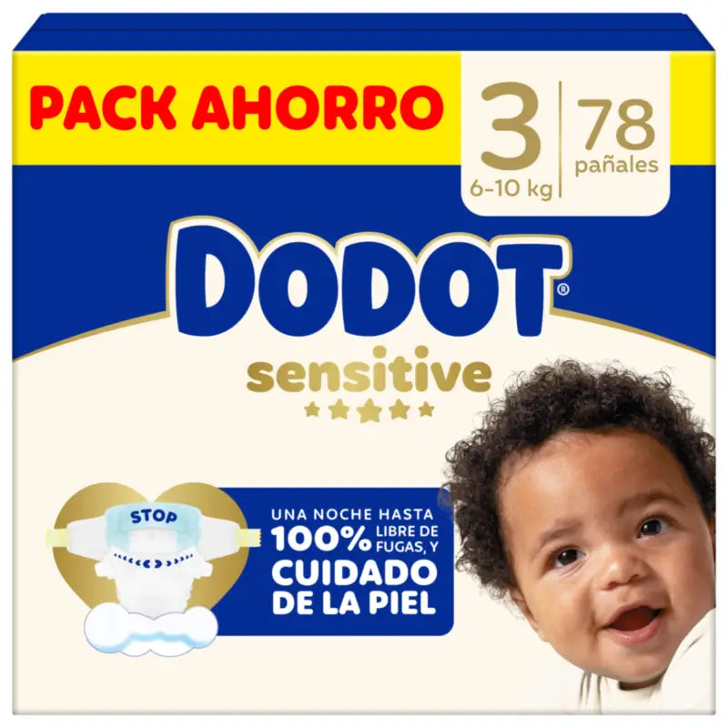 Dodot Sensitive Μέγεθος 3, 6kg-10kg, 78 πάνες