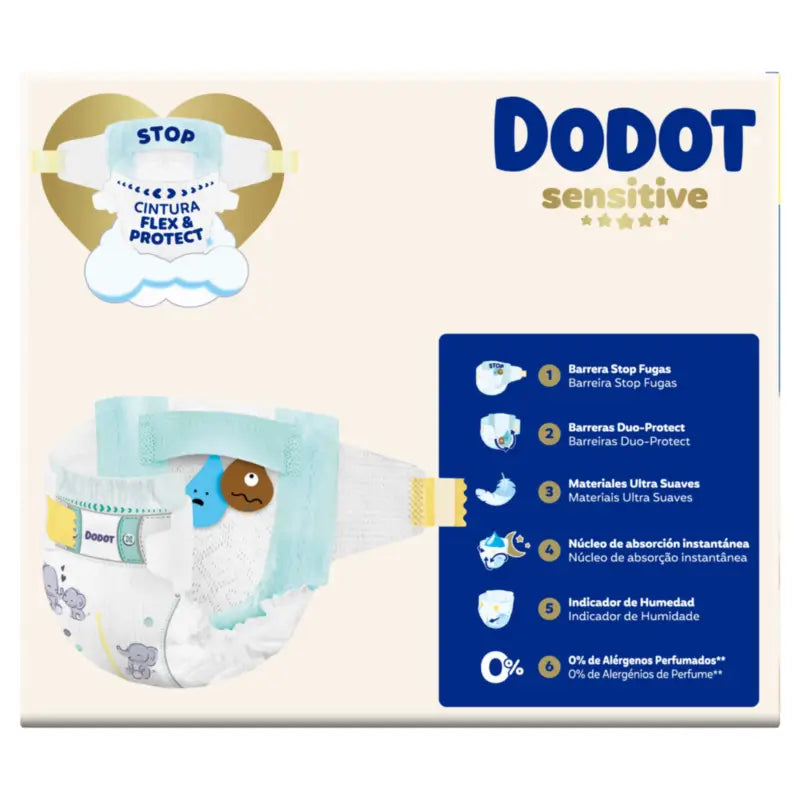 Dodot Sensitive Μέγεθος 3, 6kg-10kg, 78 πάνες