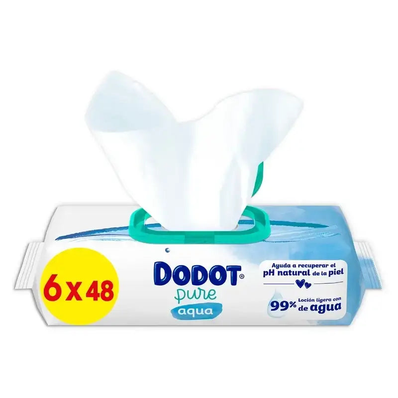 Dodot Πάνες Sensitive Jumbo Pack Μέγεθος 3, 2x78 τεμάχια + Μαντηλάκια Aqua Plastic Free Box 6X48 (288 τεμάχια)