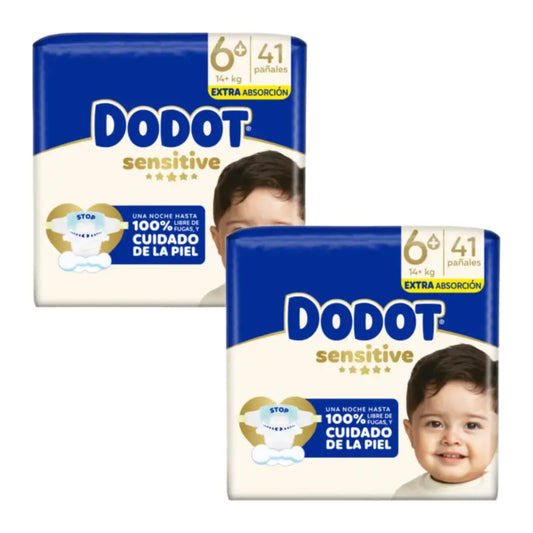 Dodot Sensitive Μέγεθος 6 Extra-Jumbo, Συσκευασία 2 x 41 πάνες