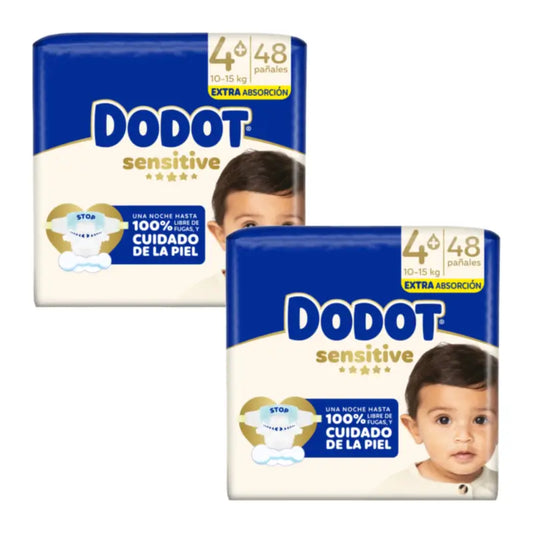 Dodot Sensitive Πάνες με Εξαιρετική Απορροφητικότητα 10-15 kg Μέγεθος 4+, Συσκευασία 2 x 48 τεμάχια