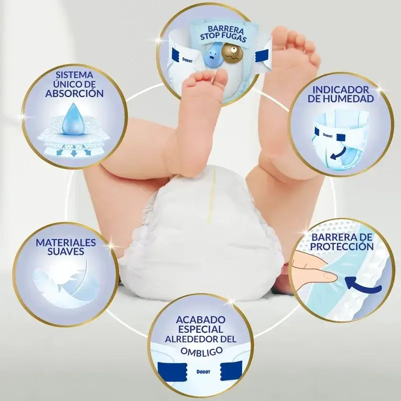 Dodot Sensitive Μέγεθος 2, συσκευασία 4 x 80 πάνες